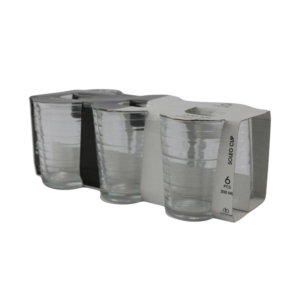 Soleo Drinkglazen 200 ml 3 Stuks Transparant