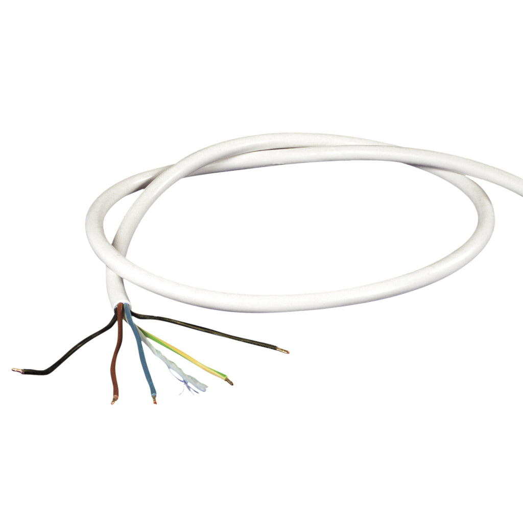 Aansluitkabel 1.5 m 5x2.5 mm Wit