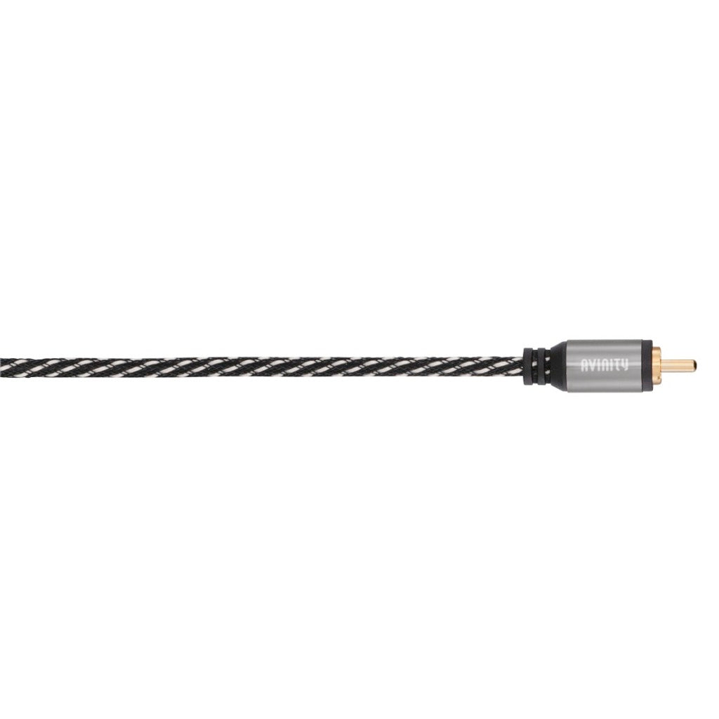 Avinity Subwooferkabel + Ad. Cinch-aansl. - 2 Cinch-st Stof Verg. 3,0 M