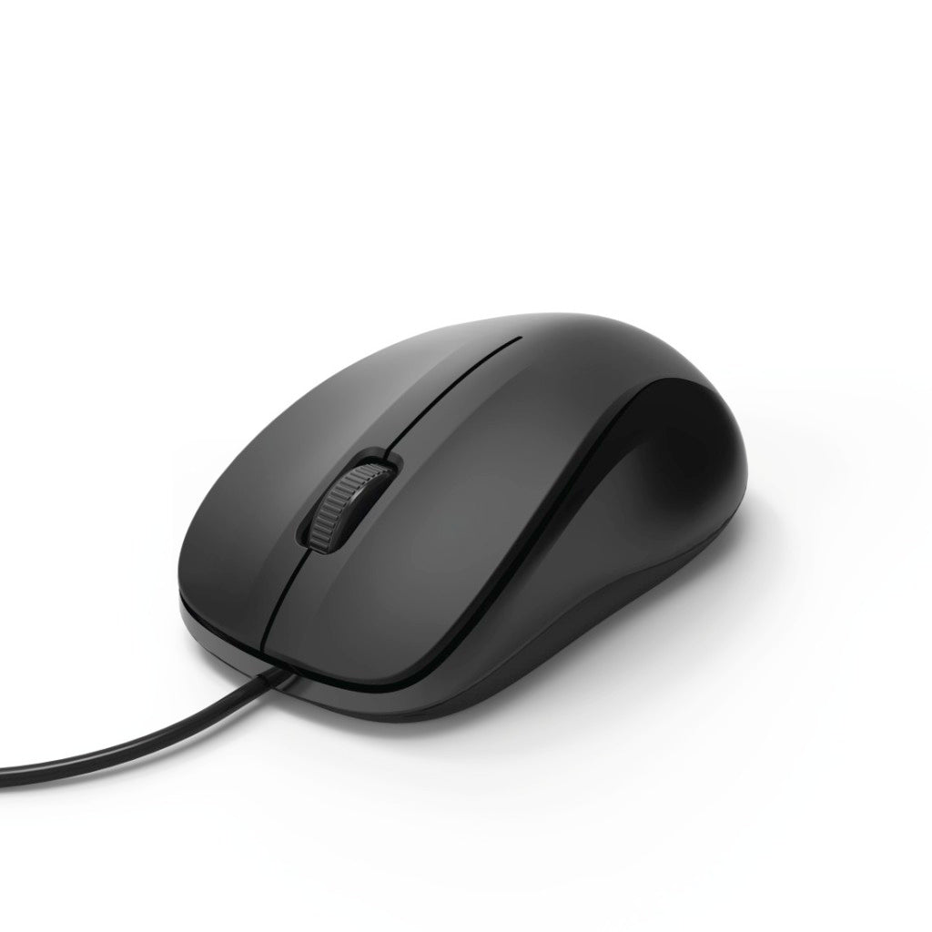 Hama Optische Muis Met 3 Knoppen MC-300 Met Kabel Zwart
