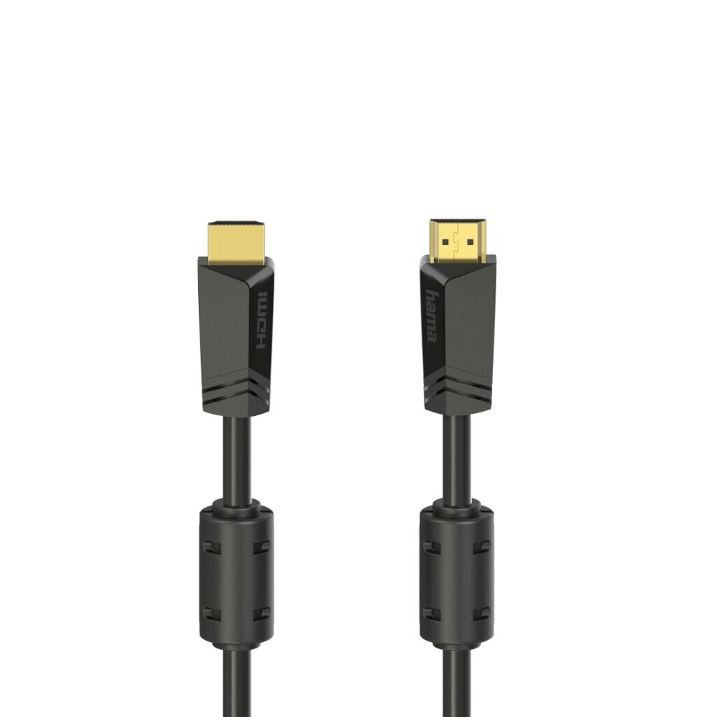 Hama High Speed HDMI Kabel Verguld 4K met Ethernet 15 m Zwart