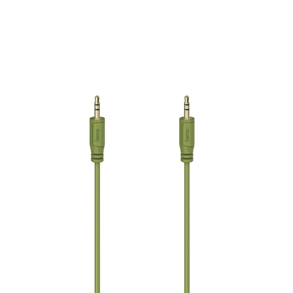 Hama Audiokabel Flexi-Slim 3.5 mm Jack Stekker 0.75 m Verguld/Groen
