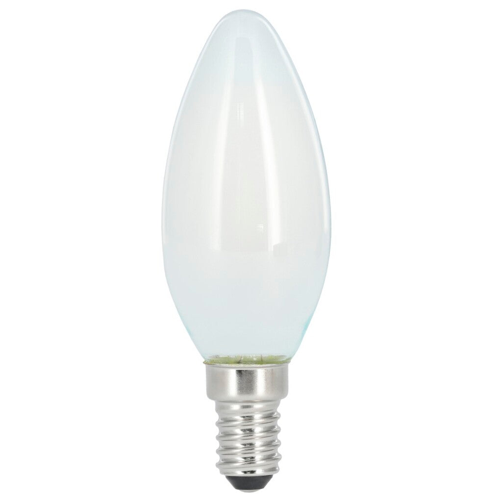 Xavax LED-Gloeidraad Kaarslamp Dimbaar E14 470lm Mat Warm Wit
