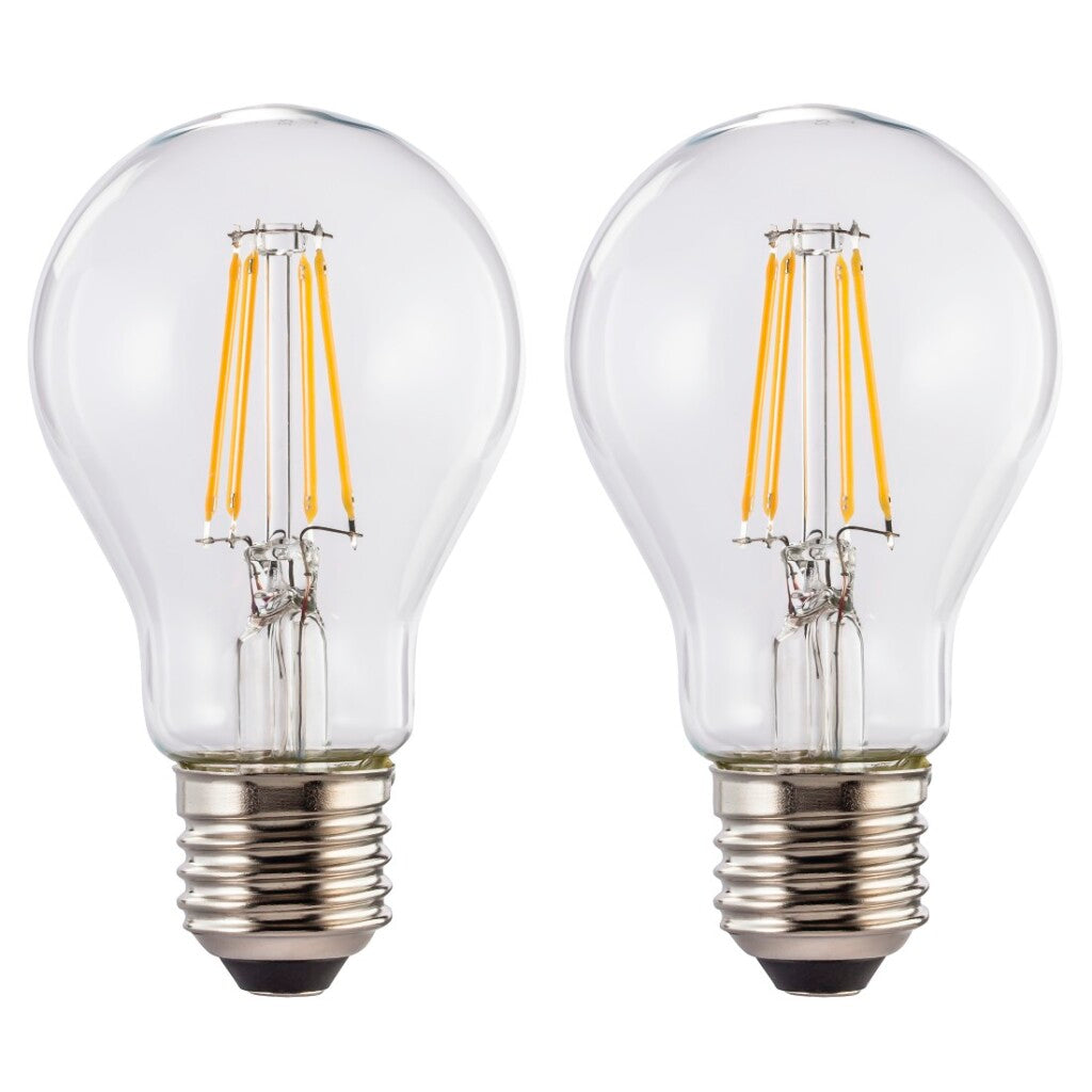 Xavax Led-gloeidraad E27 806lm Verv. 60W Gloeilamp Warm Wit Helder 2 Stuks