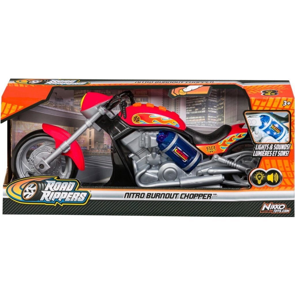 Road Rippers Nitro Burnout Chopper + Licht en Geluid