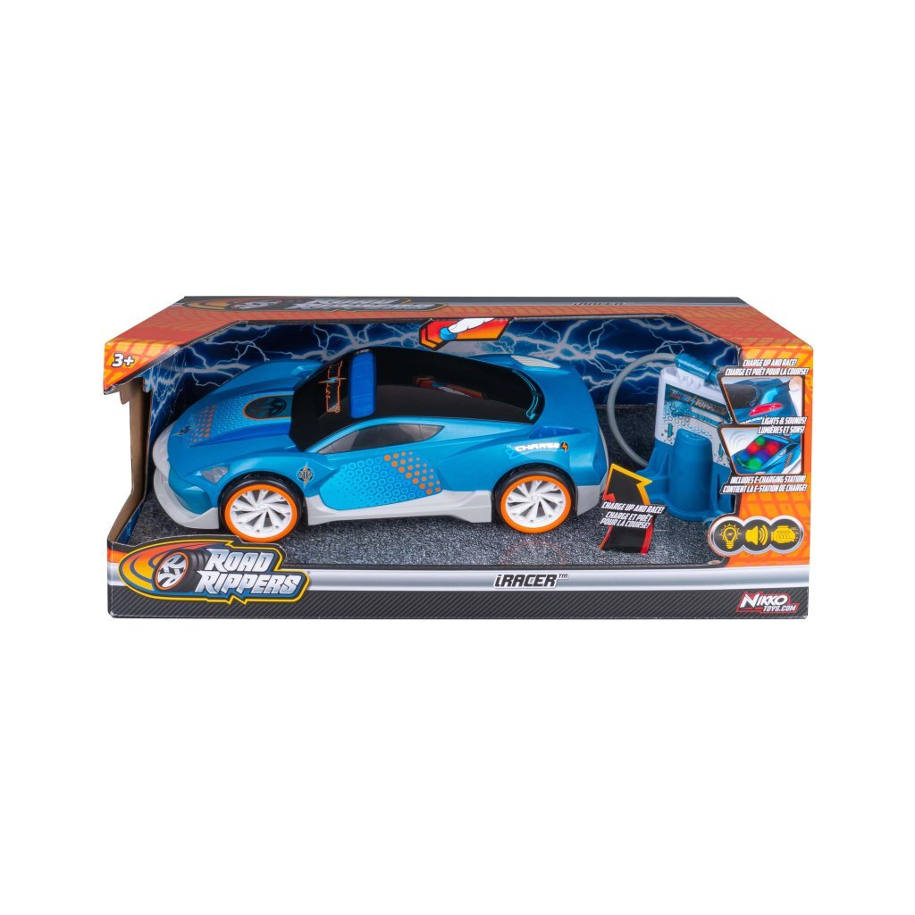 Road Rippers iRacer + Licht en Geluid Blauw/Wit