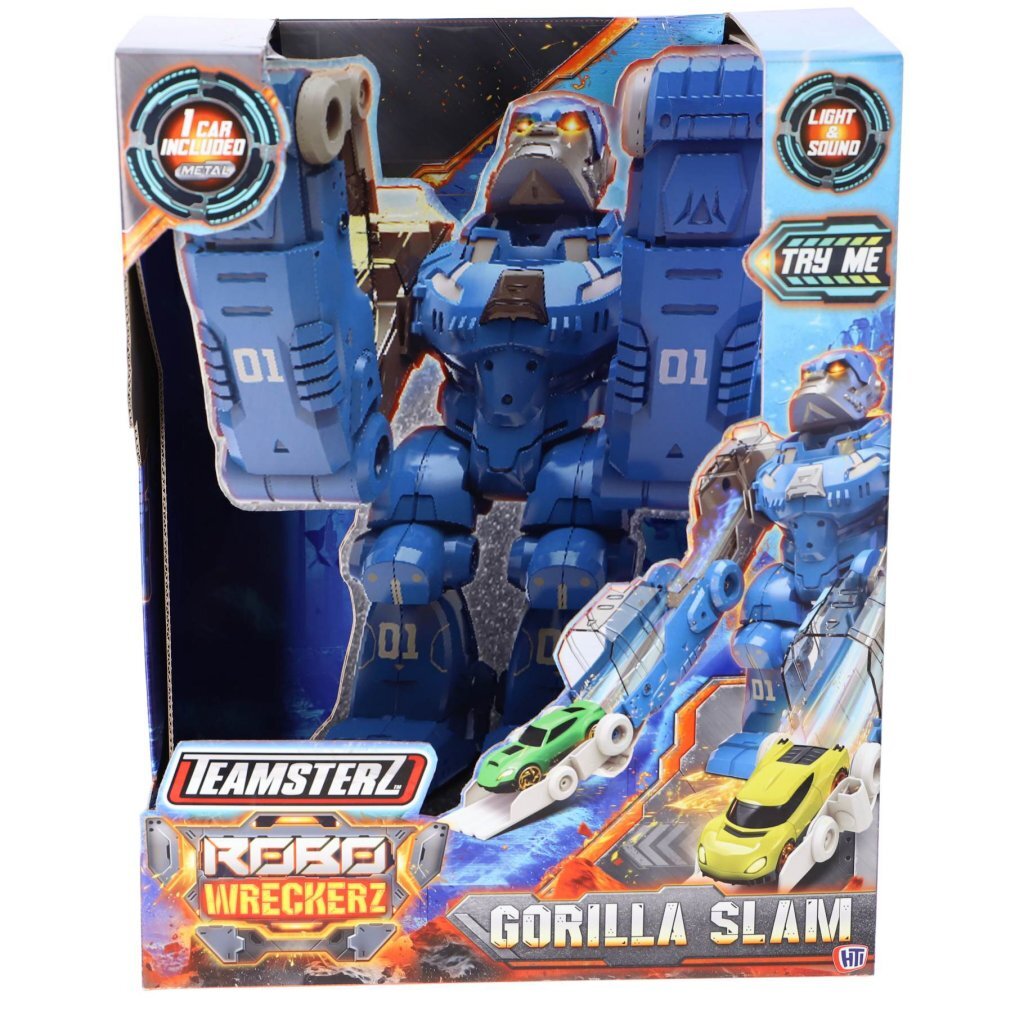 Teamsterz Robot Gorilla Auto Lanceerder + Licht en Geluid