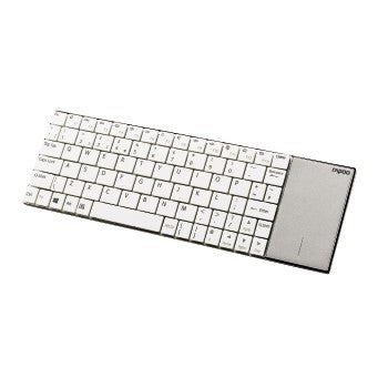 Rapoo E2710 2.4 GHz Draadloos Ultraslank Multimedia Toetsenbord UI Wit