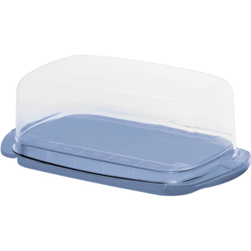 Rotho Fresh Botervloot 18x9.5x6.9 cm Horizon Blauw/Transparant