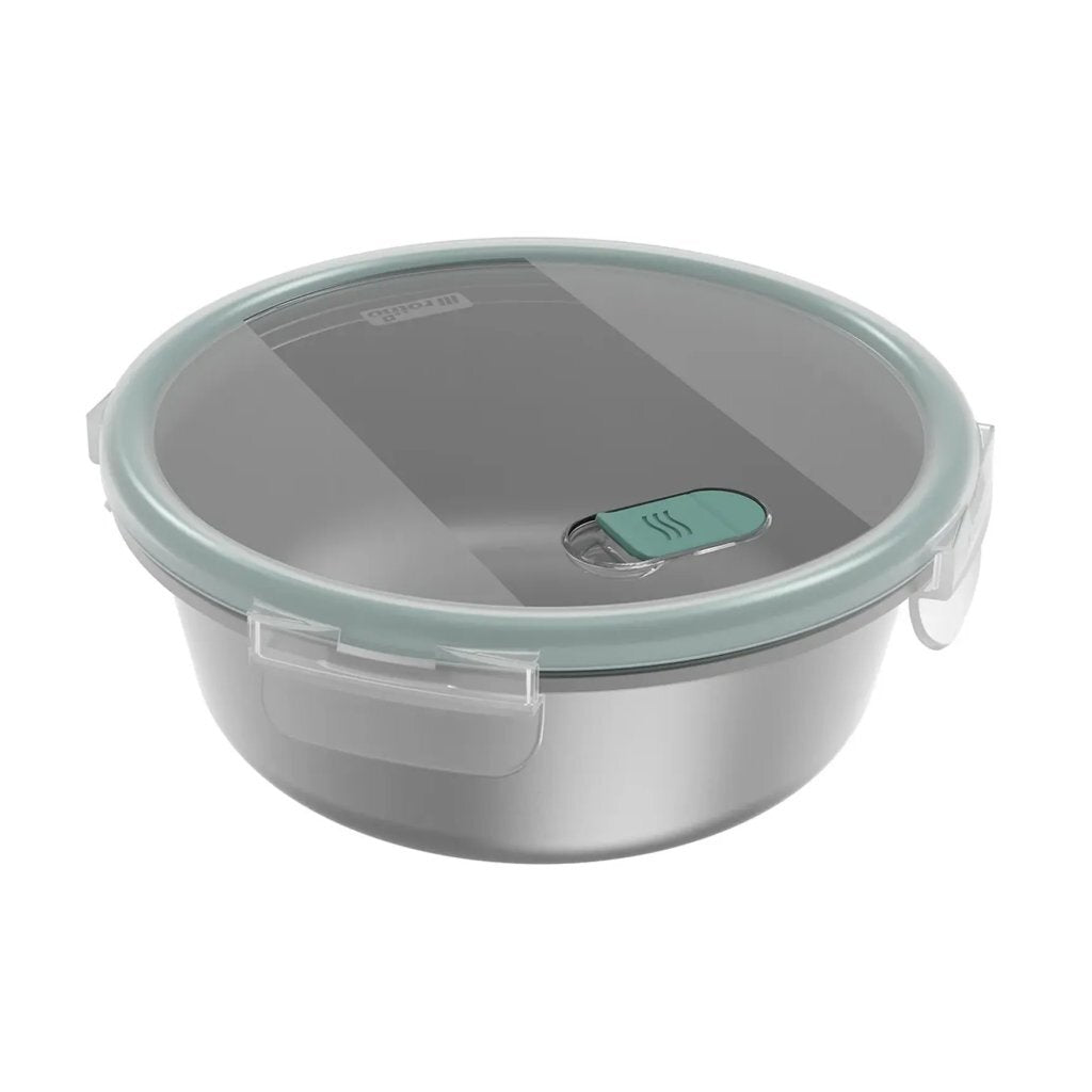 Rotho Nala Clic and Lock Vershouddoos 1.4L Mistletoe Green/RVS