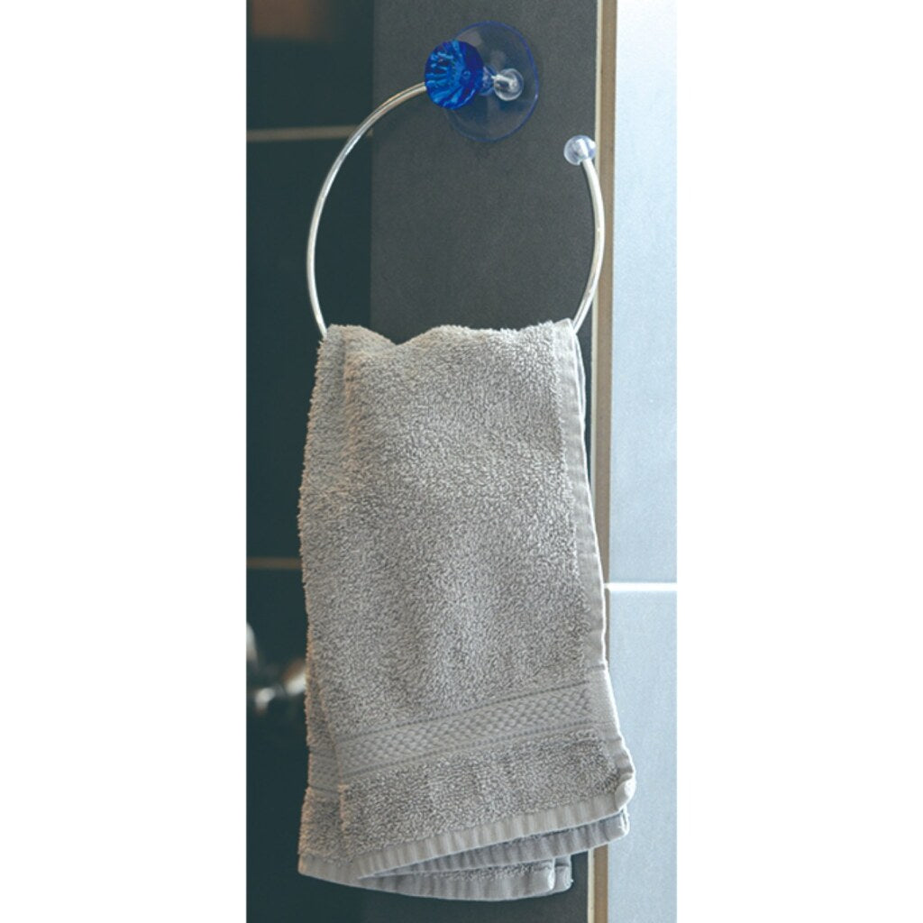 Handdoekhouder met Zuignap 15.8x4 cm Assorti