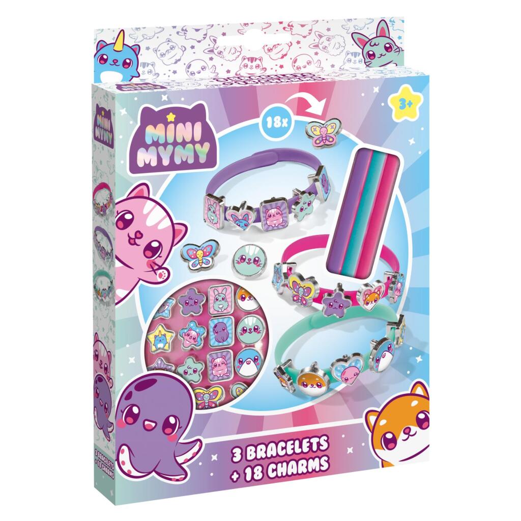 Mini Mymy 3 Armbanden en 18 Bedeltjes