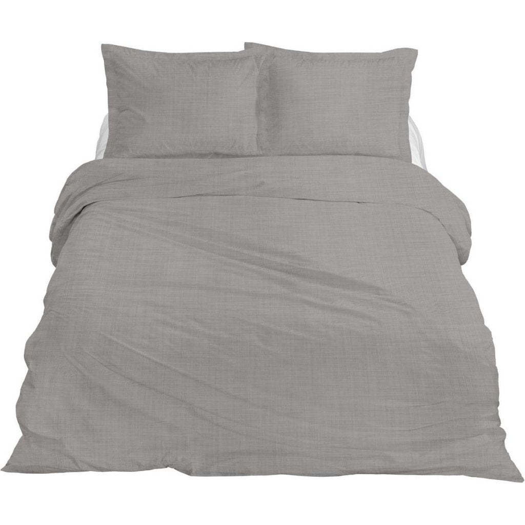 Ten Cate Premium Linnen Eenpersoons Dekbedovertrek 140x200/220 cm Cloudy Grey