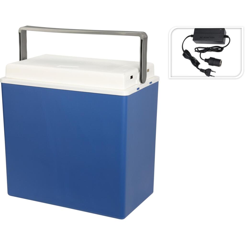 Koelbox 24L 12/230 Volt Blauw/Wit