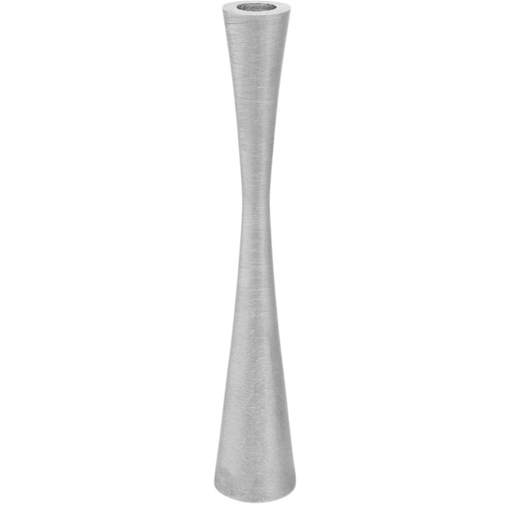 VTwonen Metalen Kandelaar 5x30x4 cm Zilver