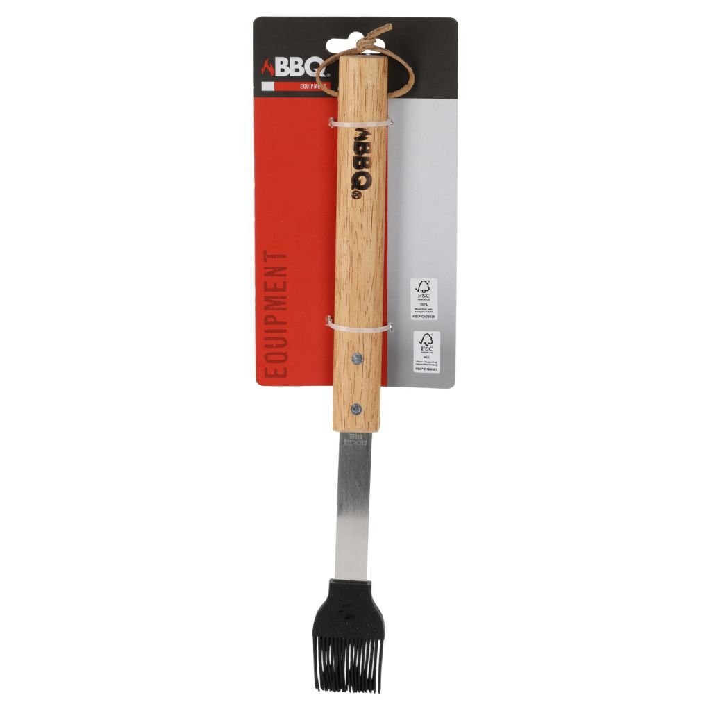 BBQ Kwast 38 cm RVS/Hout