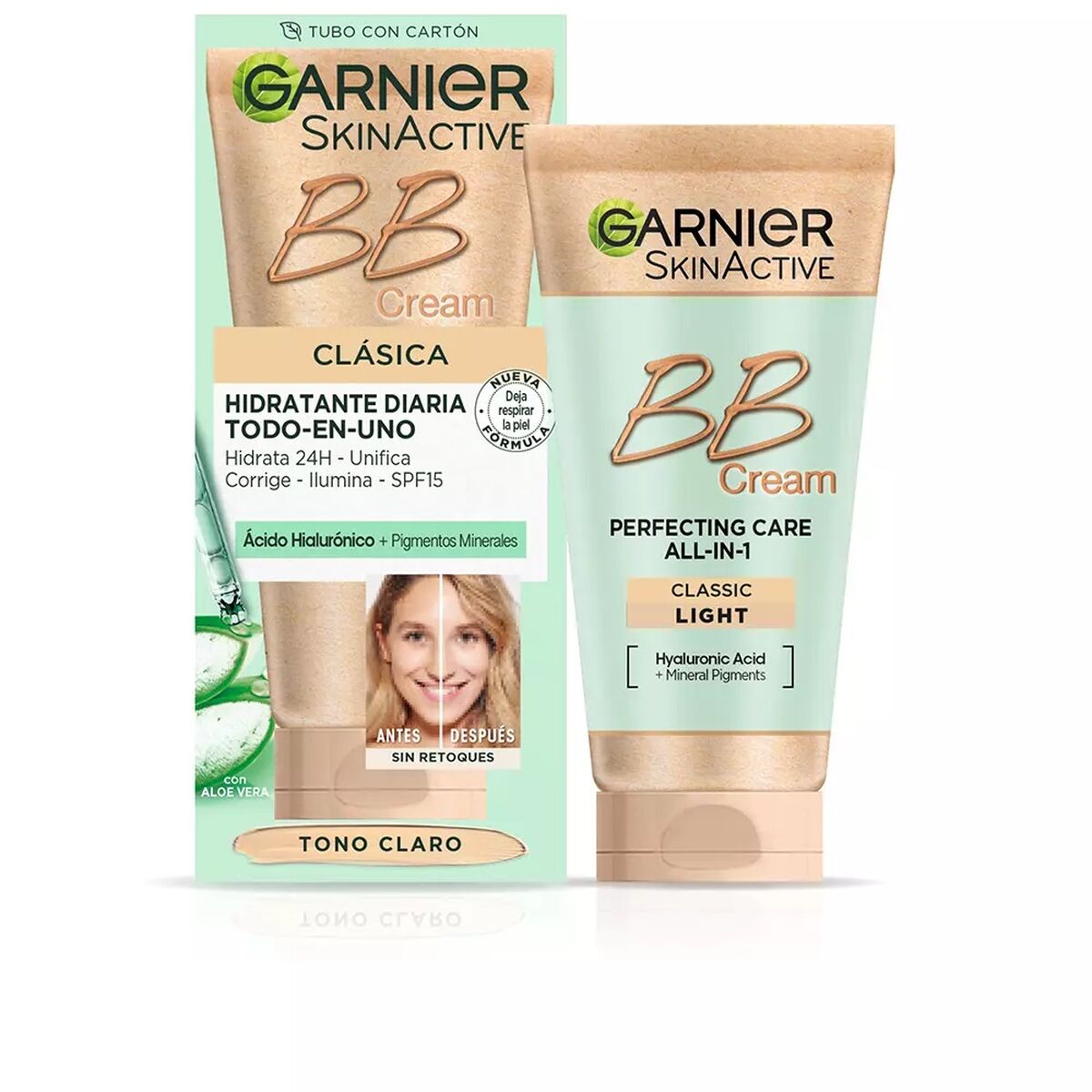 Hydrating Cream with Colour Garnier 860-16382 Light Light Tone Clear Spf 15 50 ml