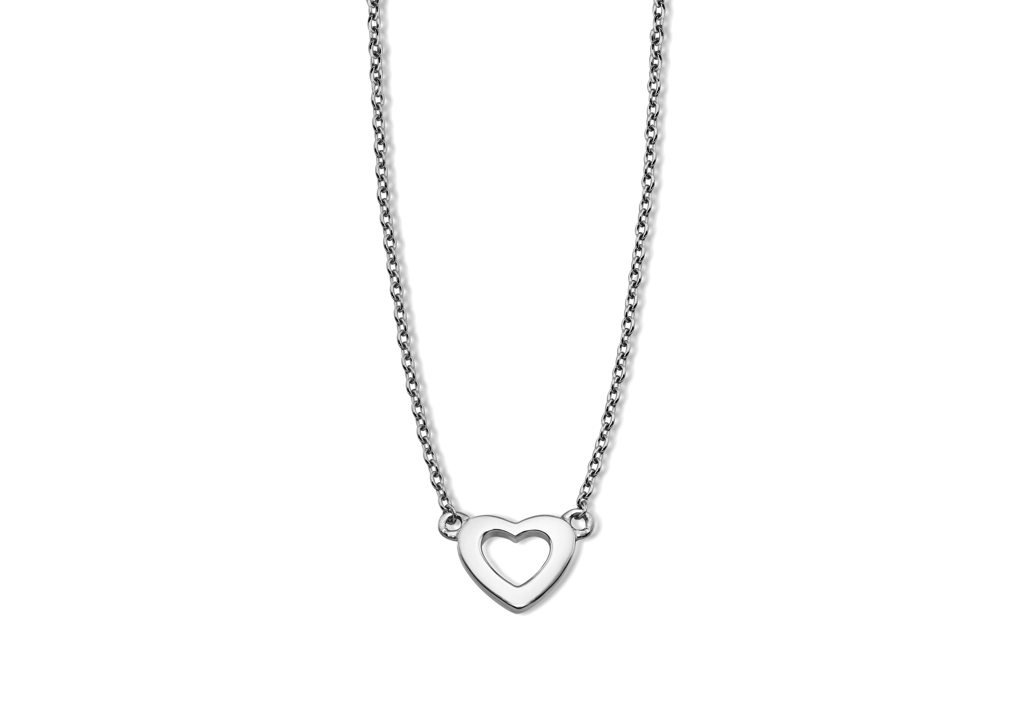 Ketting Open Hart Zilver XN001S
