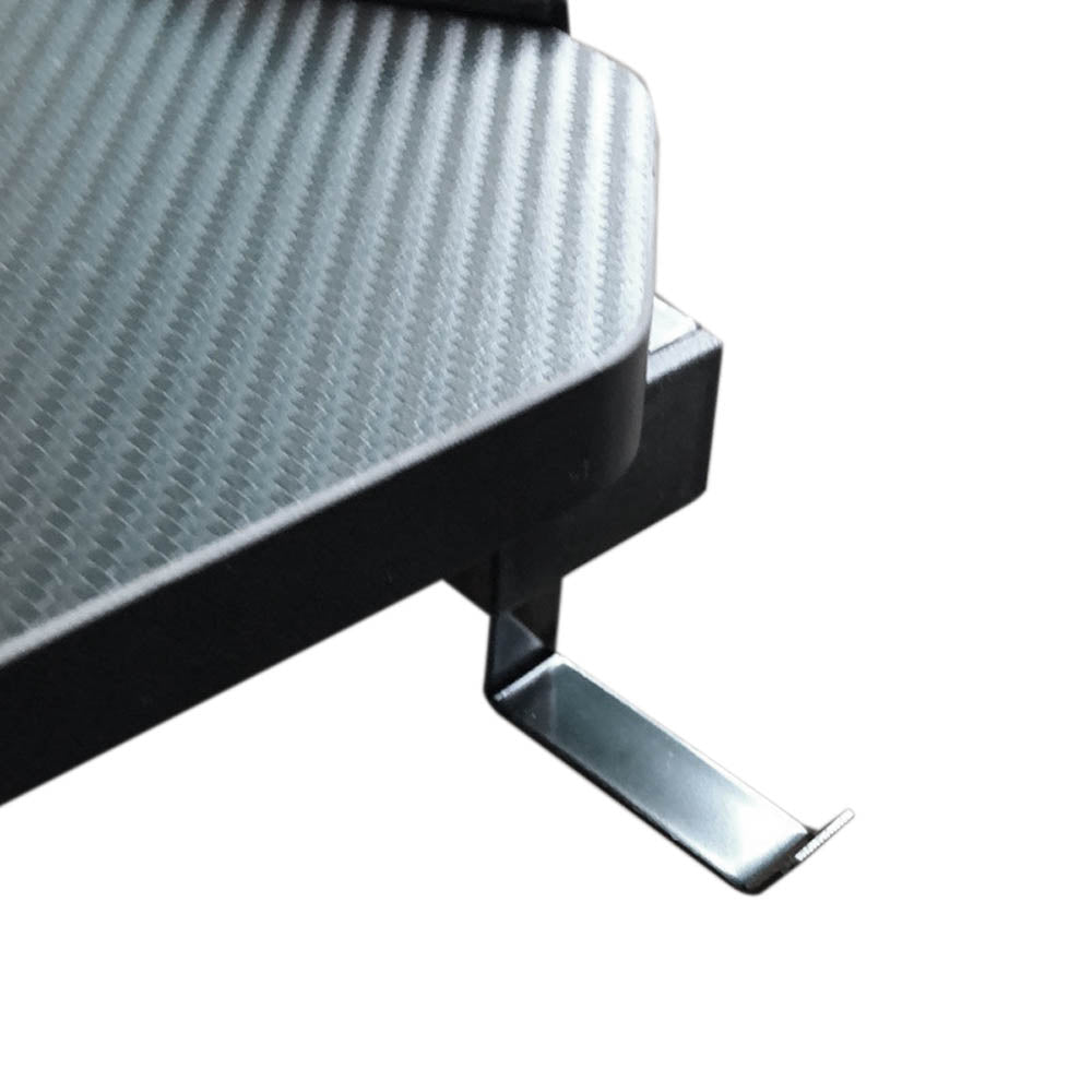 Professional gamer table with carbon fiber coating and LED lighting